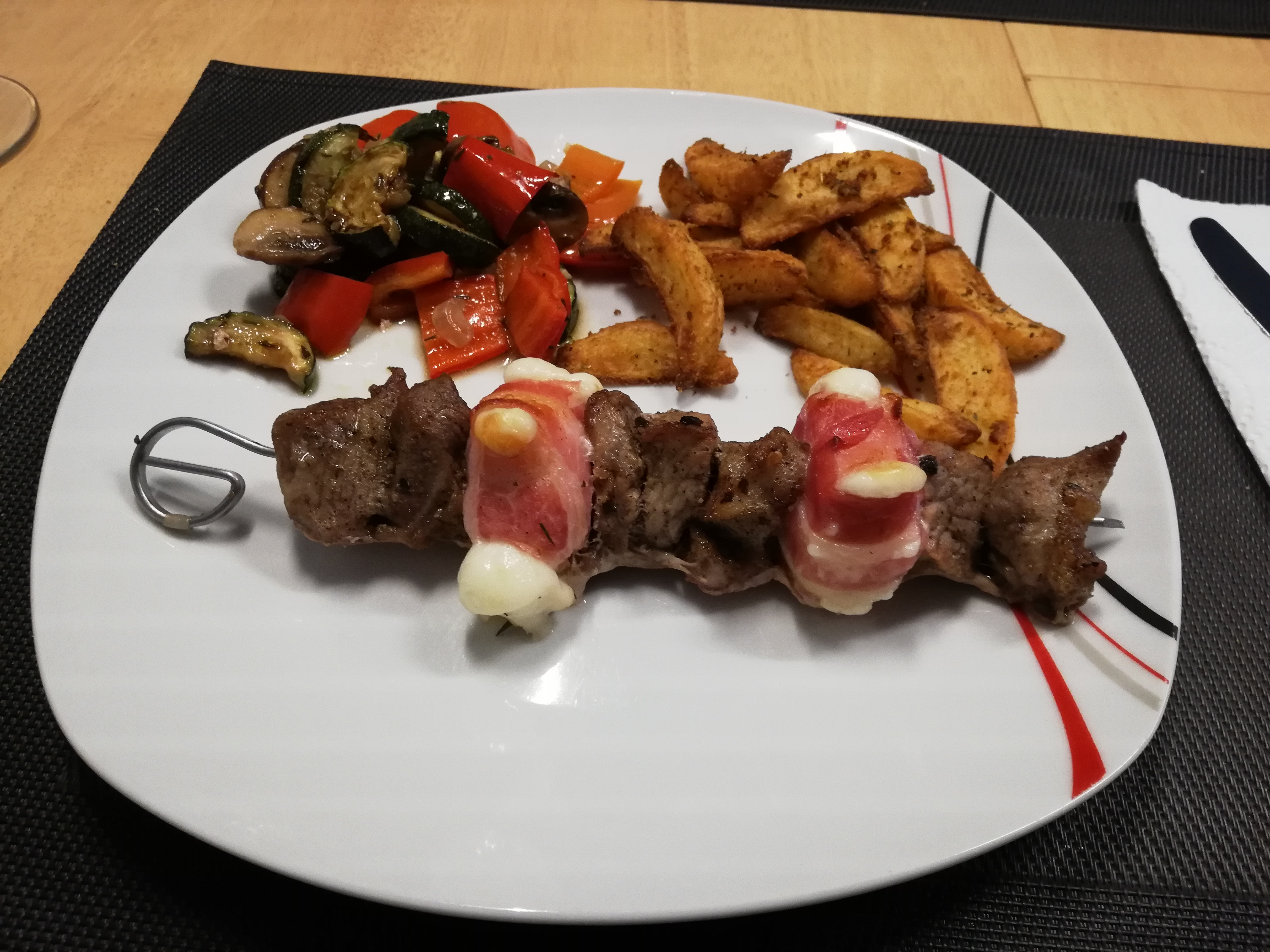 Fleischspieße aus dem Ofen