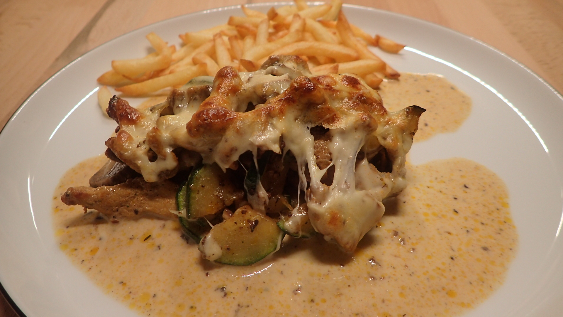 Gyros, überbacken