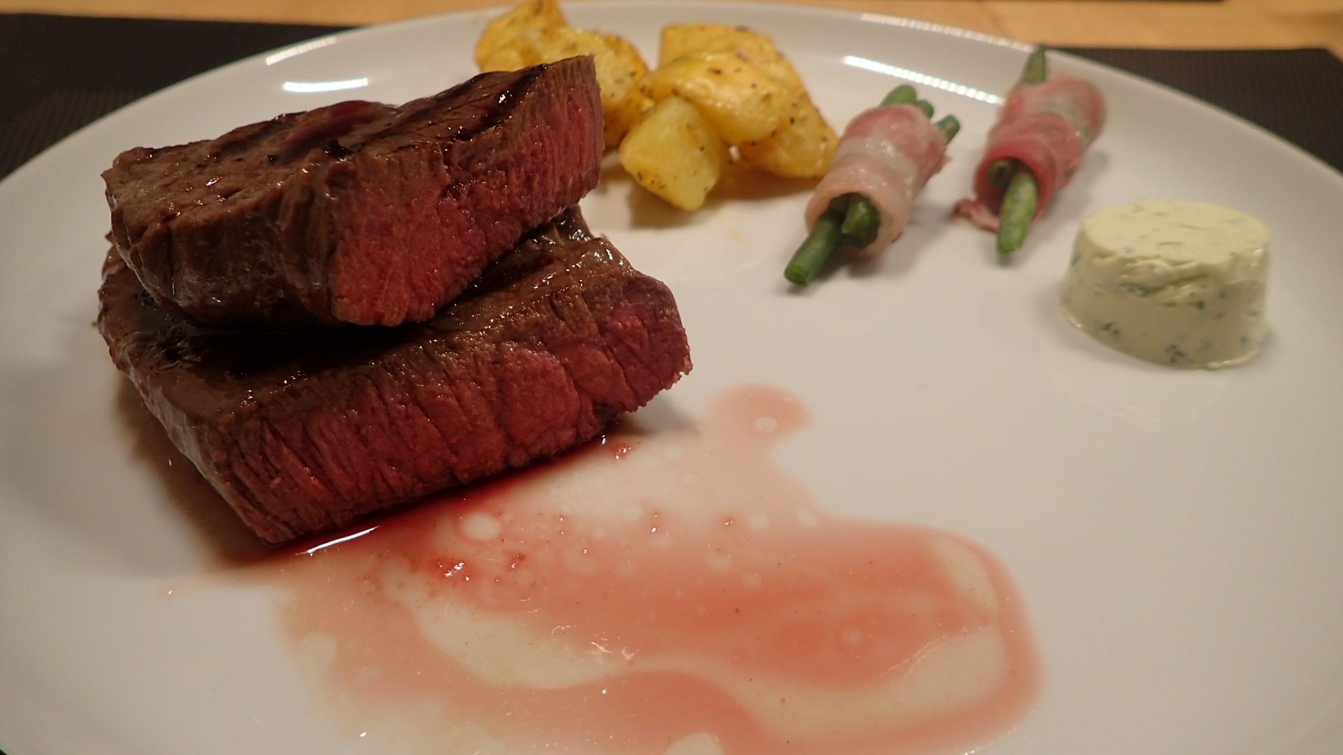 Rinder-Hüftsteaks „sous-vide“