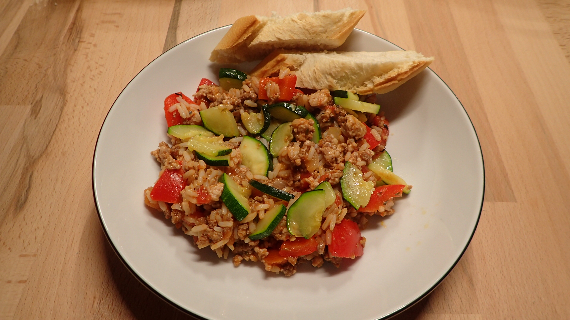 Hackfleisch-Reis-Pfanne