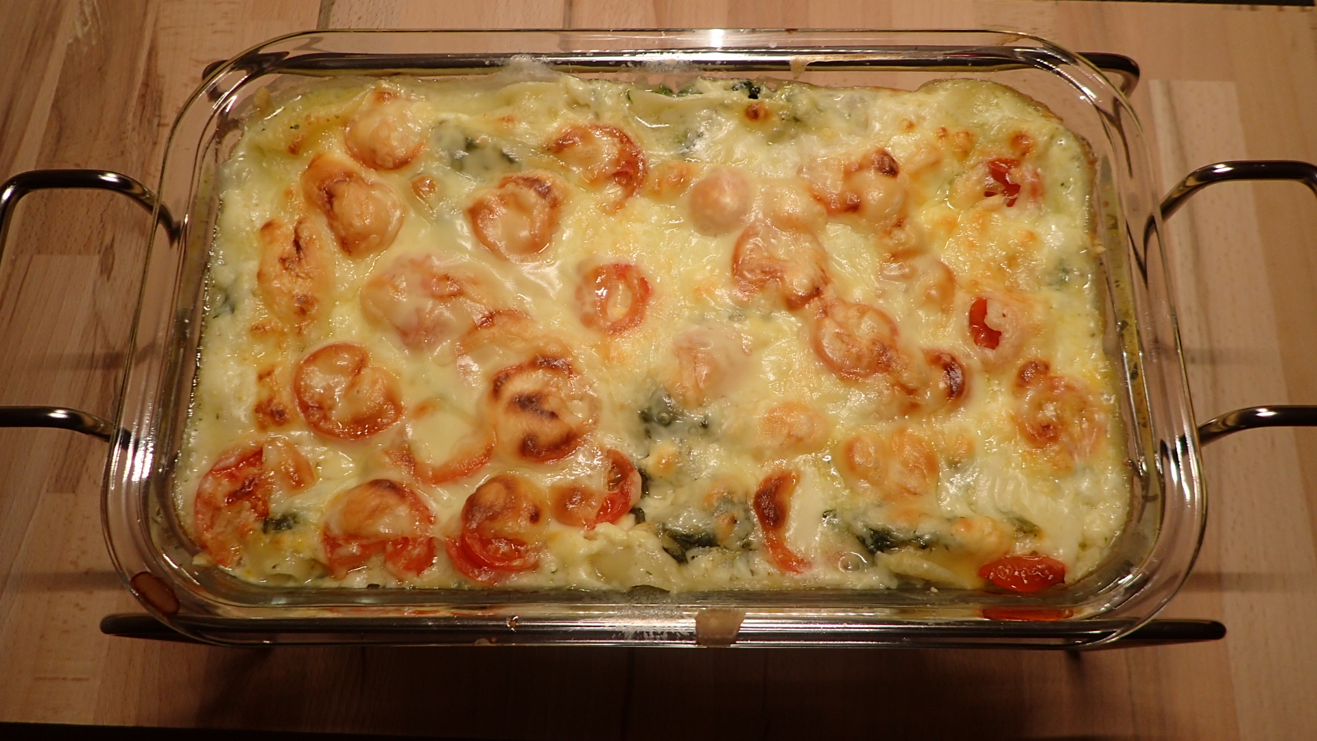Spinat-Feta-Lasagne