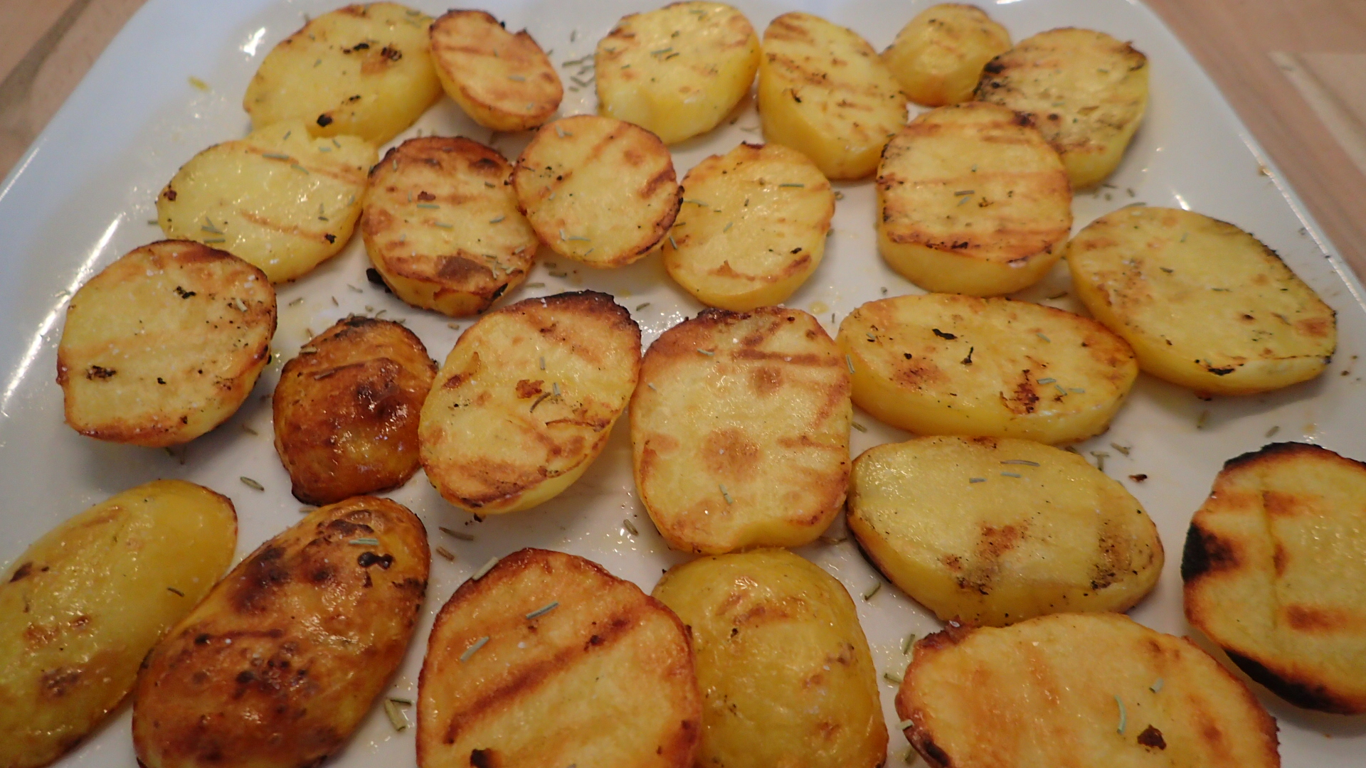 Kartoffelscheiben vom Grill