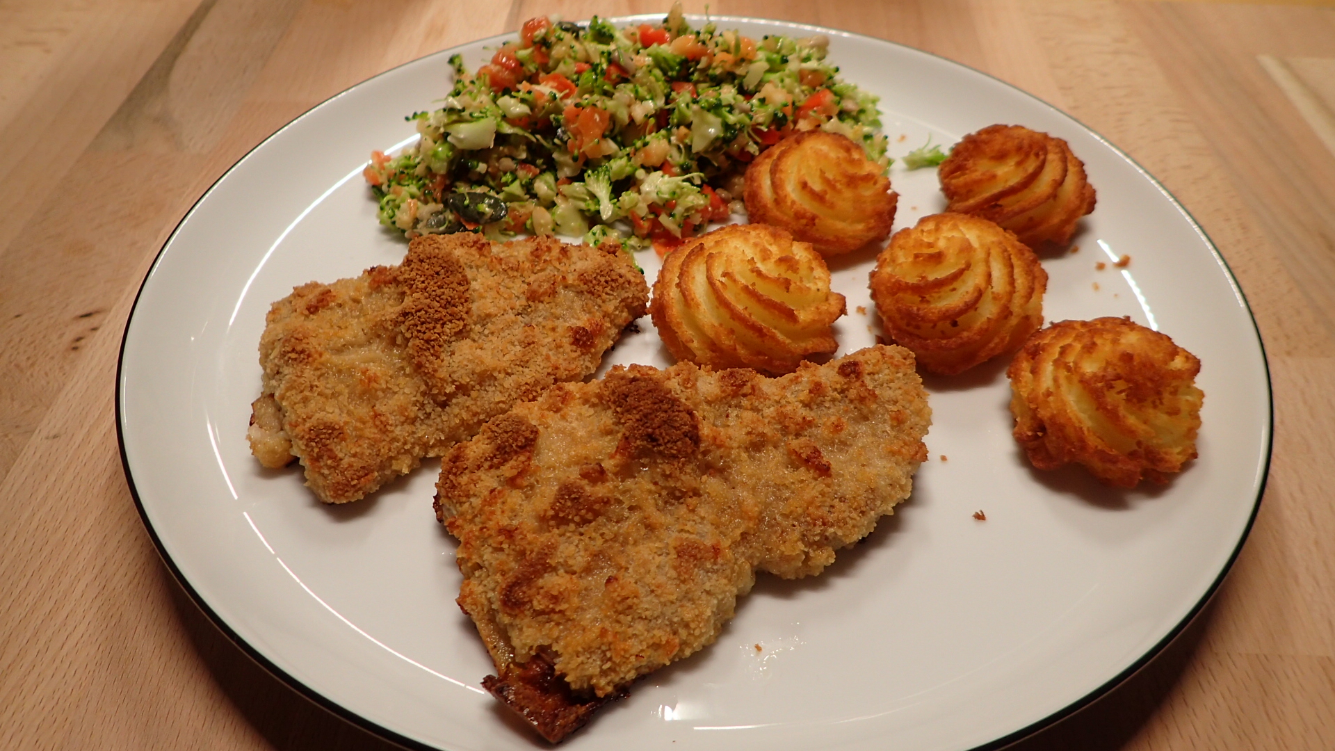 Schnitzel aus dem Ofen